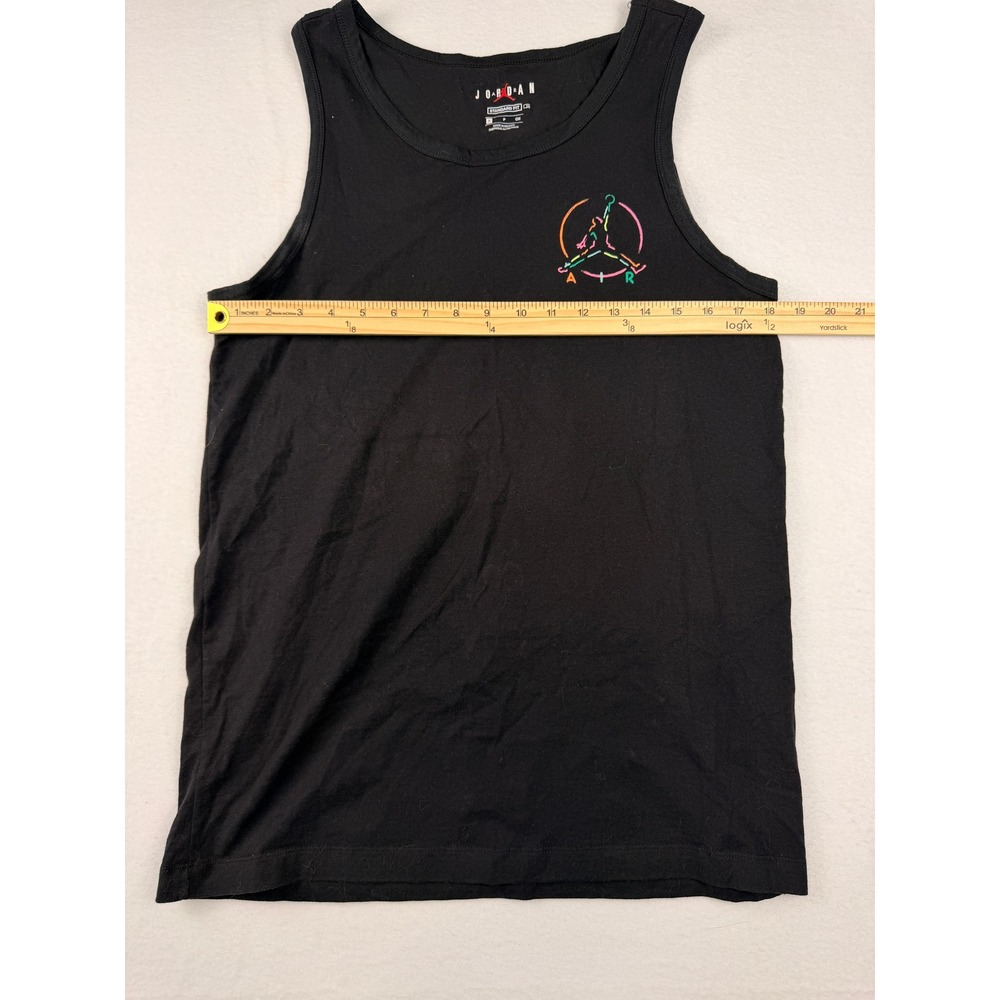 Jordan Mens Jumpman Air Graphic Tank Top Black Neon Logo Small CV3417-010 - Picture 5 of 7